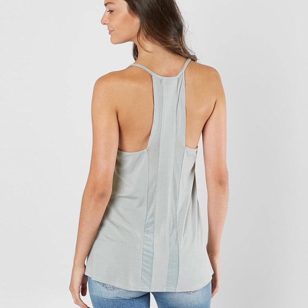 Red by BKE Sleeveless Backless Tank Top With Mesh Details Size XL